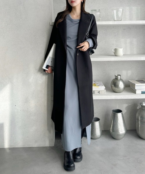 セール】ダブルチェスター ロングコート（チェスターコート）｜Ada