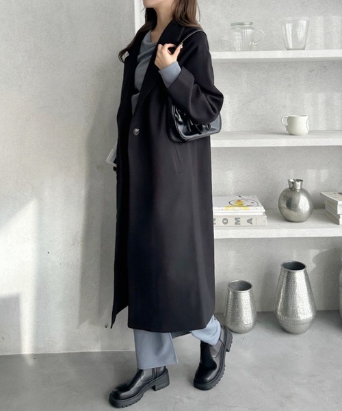 セール】ダブルチェスター ロングコート（チェスターコート）｜Ada