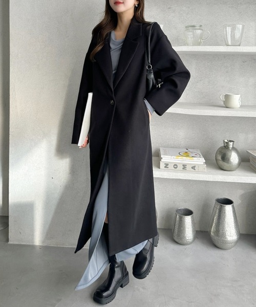 セール】ダブルチェスター ロングコート（チェスターコート）｜Ada