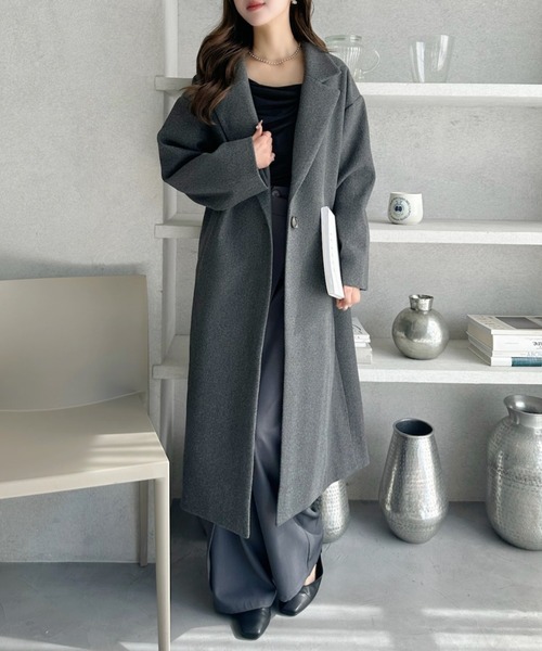 セール】ダブルチェスター ロングコート（チェスターコート）｜Ada