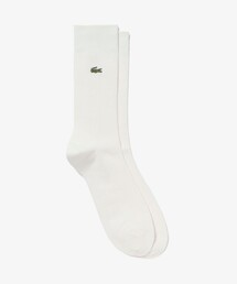 LACOSTE（ラコステ）の「【LACOSTE/ラコステ】クロックエンブレム1×1リブニットソックス（ソックス/靴下・メンズ）」