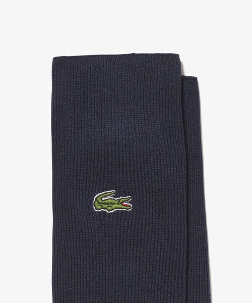 LACOSTE（ラコステ）の「【LACOSTE/ラコステ】クロックエンブレム1×1リブニットソックス（ソックス/靴下・メンズ・ブラック/ネイビー/ホワイト・FREE）」の5枚目の写真