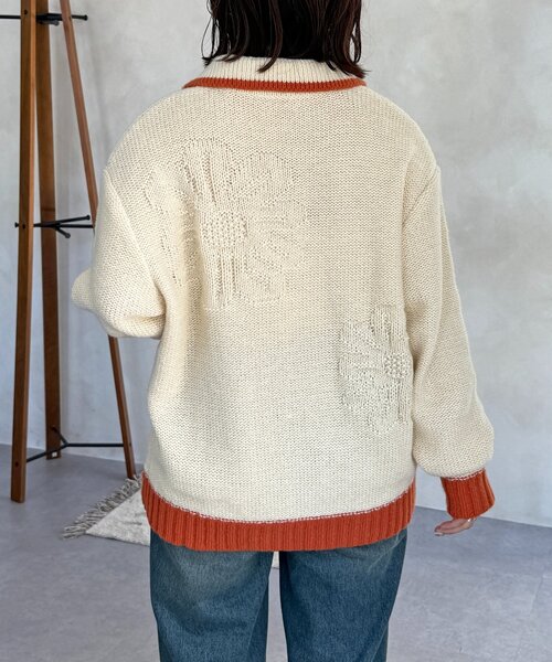 CPCM（シーピーシーエム）の「同色花柄ジャガードカーディガン（カーディガン/ボレロ・レディース・ブラウン/アイボリー/ネイビー・FREE）」の10枚目の写真