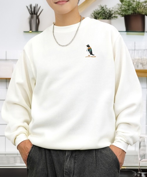L'atelier(ラトリエ)の「ワンポイント ロゴ 裏起毛 スウェット 長袖 トレーナー(スウェット・メンズ・その他7/ホワイト系その他4/ホワイト系その他2/その他26/グレー系その他4/その他14/ブラック系4/ブラック系2/その他10/その他17/その他19/その他4/その他1/その他12/その他20/その他11/その他18/その他8/その他16/その他2/その他25/その他22/その他5/その他9/その他6/その他21/その他24/その他13/その他23・L/M/LL)」の8枚目の写真