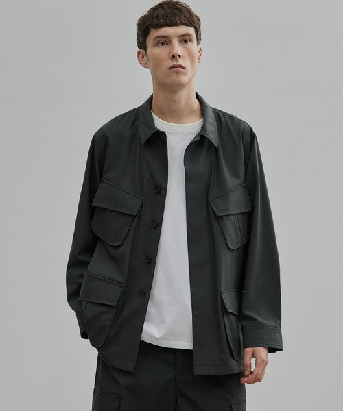 セール】Super120s Wool Typewriter Fatigue Jacket（ブルゾン