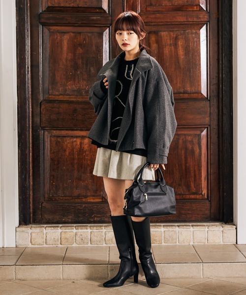 mysty woman(ミスティウーマン)の「ソリッドヒールロングブーツ 610567(ブーツ・レディース・ブラック・MEDIUM/LARGE)」の21枚目の写真