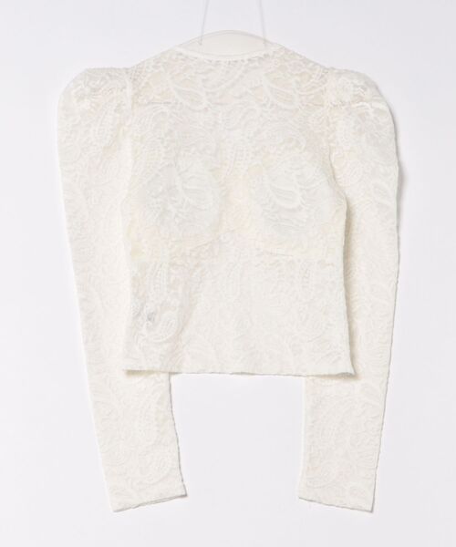 AMAIL(アマイル)の「Elegant Lace Top(シャツ/ブラウス・レディース・ブラック/ホワイト・FREE)」の14枚目の写真