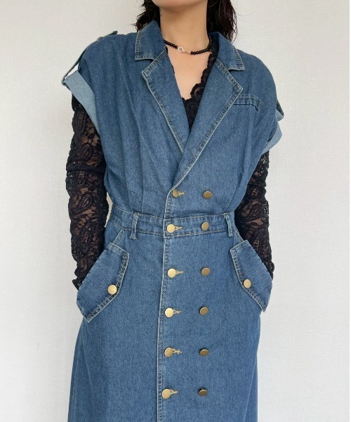 AMAIL(アマイル)の「Elegant Lace Top(シャツ/ブラウス・レディース・ブラック/ホワイト・FREE)」の2枚目の写真