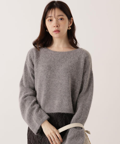 PROPORTION BODY DRESSING（プロポーションボディドレッシング）の「ショートＦＯＸ混ニット / 1215270131（ニット/セーター・レディース・オフホワイト/グレー系その他・FREE）」の18枚目の写真