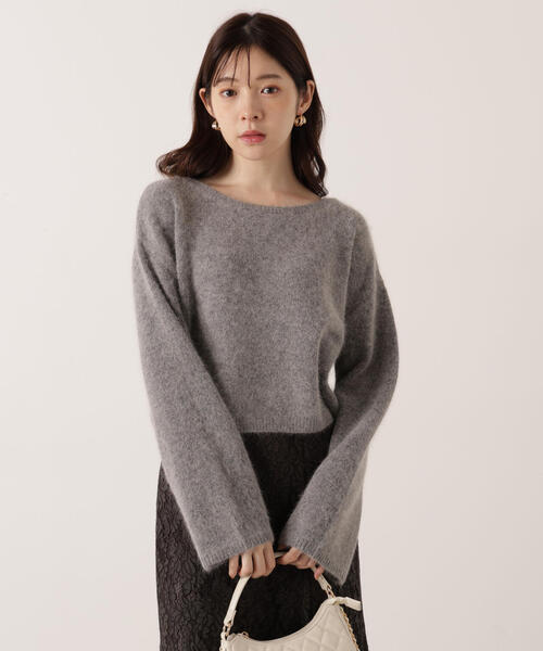 PROPORTION BODY DRESSING（プロポーションボディドレッシング）の「ショートＦＯＸ混ニット / 1215270131（ニット/セーター・レディース・オフホワイト/グレー系その他・FREE）」の17枚目の写真