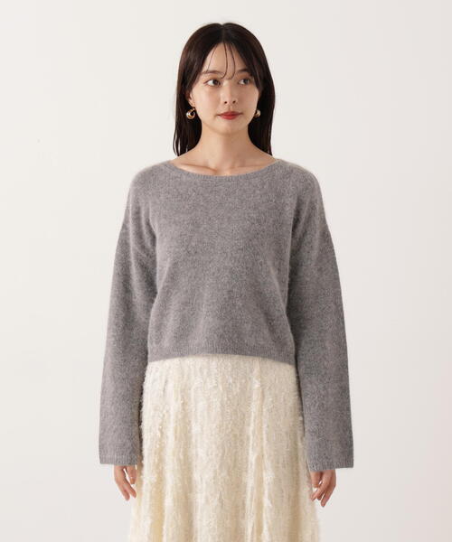 PROPORTION BODY DRESSING（プロポーションボディドレッシング）の「ショートＦＯＸ混ニット / 1215270131（ニット/セーター・レディース・オフホワイト/グレー系その他・FREE）」の16枚目の写真