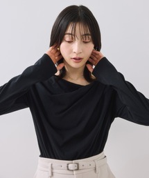 VIS | ドレープオフショルロンT/一部WEB限定カラー・イージーケア(Tシャツ/カットソー)