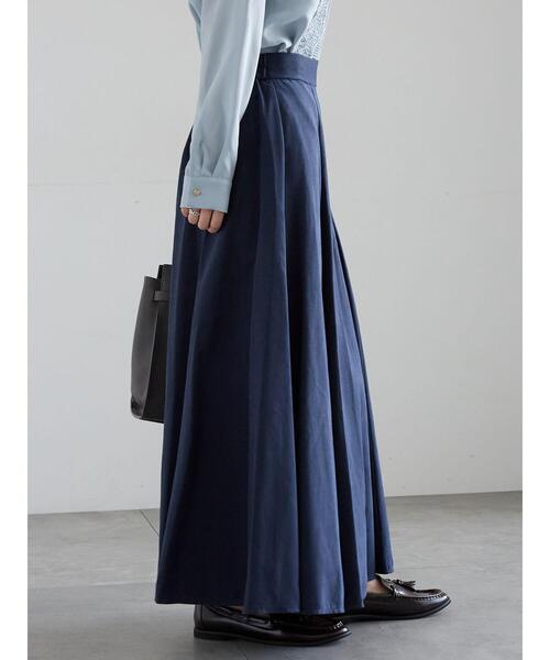 Te chichi（テチチ）の「サイドボタンピーチフレアスカート（スカート・レディース・グリーン/ネイビー/グレー・F）」の12枚目の写真