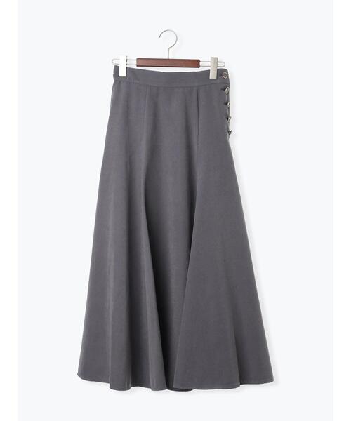 Te chichi（テチチ）の「サイドボタンピーチフレアスカート（スカート・レディース・グリーン/ネイビー/グレー・F）」の14枚目の写真