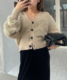 CAPRICIEUX LE'MAGE（カプリシューレマージュ）の「WAVEフェザーカーディガン（カーディガン/ボレロ・レディース）」