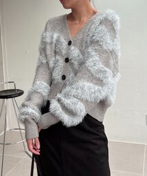 CAPRICIEUX LE'MAGE（カプリシューレマージュ）の「WAVEフェザーカーディガン（カーディガン/ボレロ）」