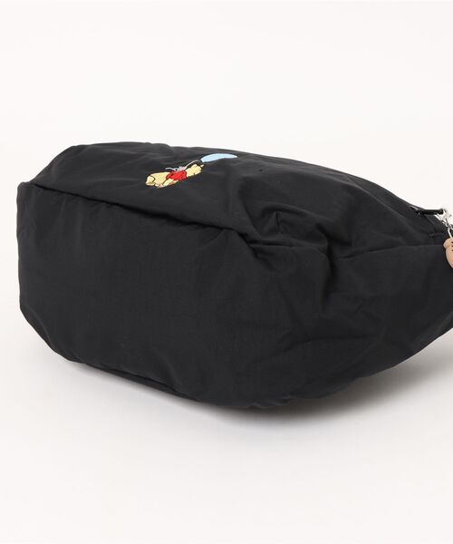 Manhattan Portage(マンハッタンポーテージ)の「DUET SHOULDER BAG NYLON TUSSAH QUILL 25 / POOH(ショルダーバッグ・レディース・ベージュ/ブラック・SMALL)」の16枚目の写真