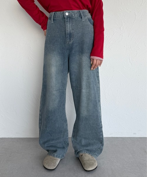 kutir(クティール)の「2wayバックリボンカーブデニムパンツ(デニムパンツ・レディース・ブルー/ブラック・SMALL/MEDIUM/LARGE)」の11枚目の写真