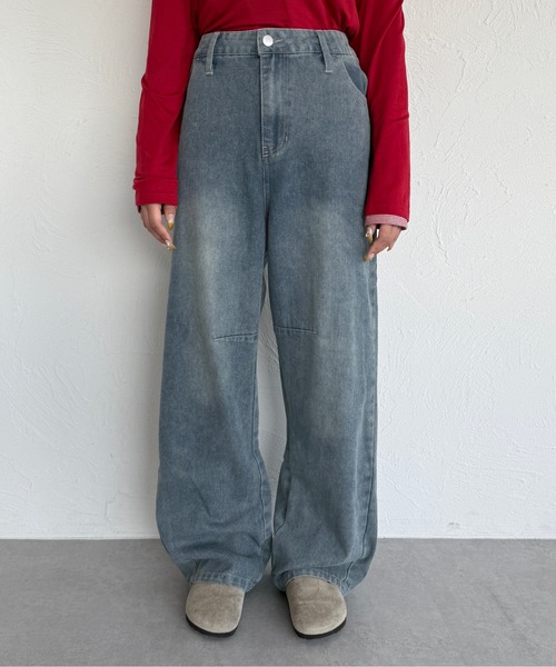 kutir(クティール)の「2wayバックリボンカーブデニムパンツ(デニムパンツ・レディース・ブルー/ブラック・SMALL/MEDIUM/LARGE)」の17枚目の写真