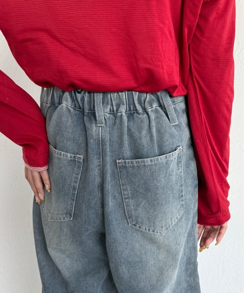 kutir(クティール)の「2wayバックリボンカーブデニムパンツ(デニムパンツ・レディース・ブルー/ブラック・SMALL/MEDIUM/LARGE)」の21枚目の写真