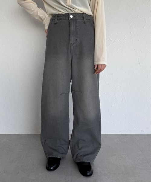 kutir(クティール)の「2wayバックリボンカーブデニムパンツ(デニムパンツ・レディース・ブルー/ブラック・SMALL/MEDIUM/LARGE)」の5枚目の写真