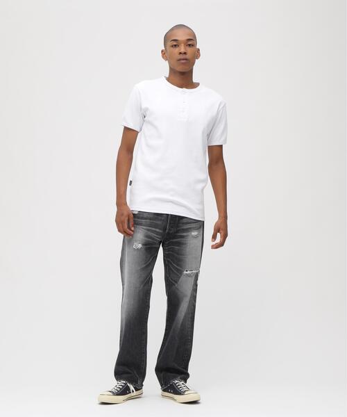 AVIREX(アヴィレックス)の「《TFQP》DENIM PANTS BLACK USED / デニムパンツ ブラックユーズド / AVIREX / アヴィレックス(デニムパンツ・メンズ・ブラック・28/30/32/34/36)」の4枚目の写真