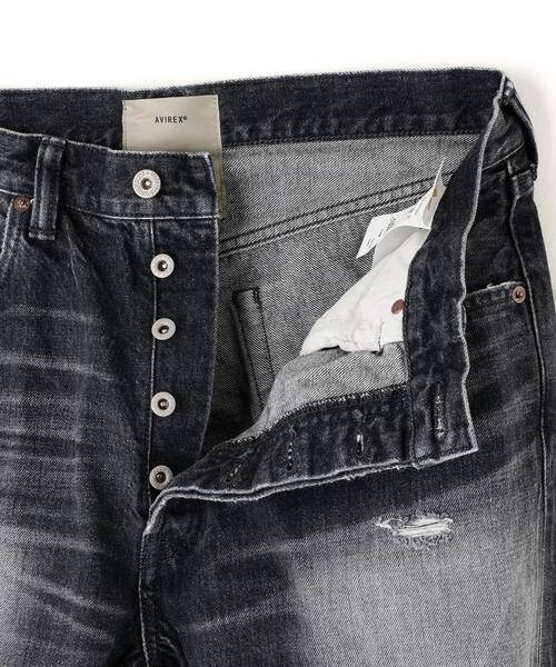 AVIREX(アヴィレックス)の「《TFQP》DENIM PANTS BLACK USED / デニムパンツ ブラックユーズド / AVIREX / アヴィレックス(デニムパンツ・メンズ・ブラック・28/30/32/34/36)」の14枚目の写真