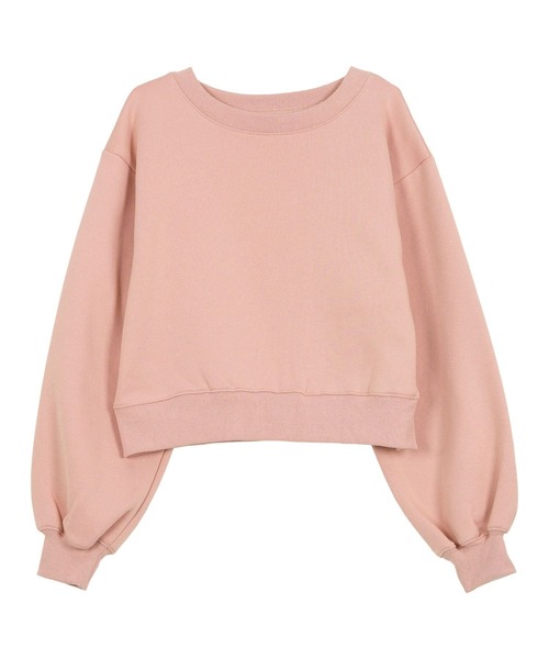 KOBE LETTUCE（コウベレタス）の「[ yuri.さんコラボ ] 選べる2丈裏起毛刺繍入りスウェットトップス（スウェット・レディース・ピンク系/ネイビー/ブラウン系/グレー/ネイビー系/グレー系/ピンク/ブラウン・M1/M）」の22枚目の写真