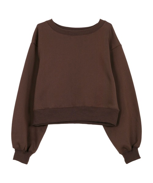 KOBE LETTUCE（コウベレタス）の「[ yuri.さんコラボ ] 選べる2丈裏起毛刺繍入りスウェットトップス（スウェット・レディース・ピンク系/ネイビー/ブラウン系/グレー/ネイビー系/グレー系/ピンク/ブラウン・M1/M）」の20枚目の写真