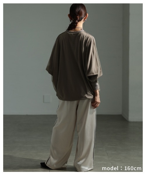 Sawa a la mode（サワアラモード）の「オーガンジードッキングプルオーバー（Tシャツ/カットソー・レディース・ダークブルー/グレー/ブラック・FREE）」の17枚目の写真