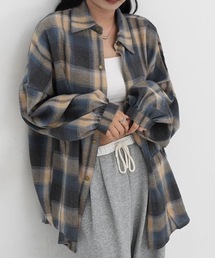 ユニセックスチェック柄シャツ