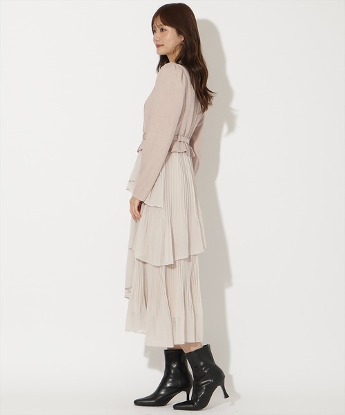 AND COUTURE（アンドクチュール）の「ジャケットレイヤードプリーツ