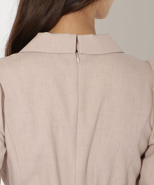 ジャケットレイヤードプリーツワンピース（ワンピース）｜AND COUTURE