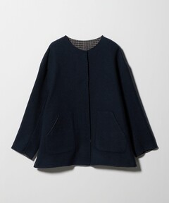 セール】ウールリバー ケープ ジャケット（ノーカラーコート）｜23区 S