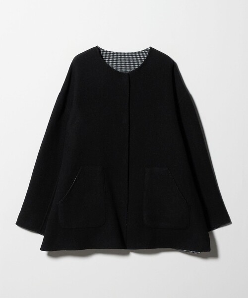 セール】リバー ノーカラーコート ‐リバーシブル‐＜A DAY IN THE LIFE