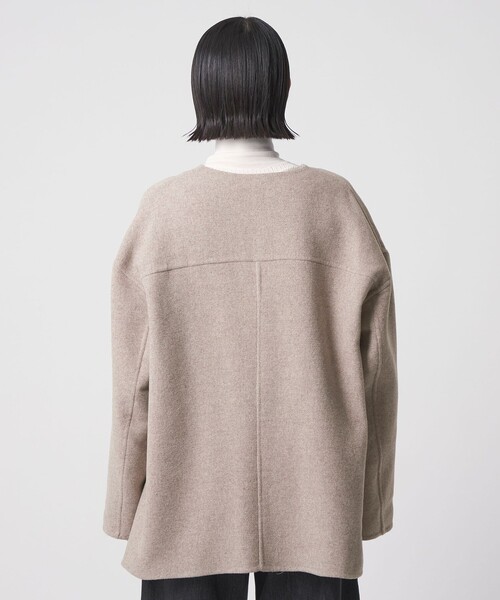 セール】リバー ノーカラーコート ‐リバーシブル‐＜A DAY IN THE LIFE