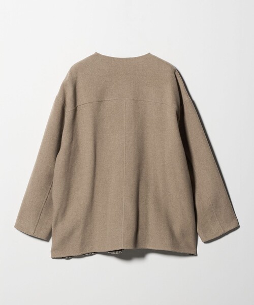 セール】リバー ノーカラーコート ‐リバーシブル‐＜A DAY IN THE LIFE