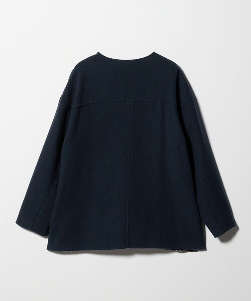 セール】リバー ノーカラーコート ‐リバーシブル‐＜A DAY IN THE LIFE