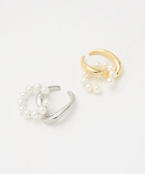 green label relaxing（グリーンレーベルリラクシング）の「【WEB限定】2本セット イヤーカフ（ホワイトパーツ）/ イヤカフ（イヤーカフ・レディース・ゴールド/シルバー・FREE）」の22枚目の写真