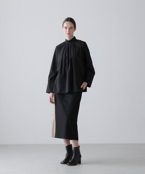 ADORE(アドーア)の「ドライタッチジョーゼットブラウス(シャツ/ブラウス・レディース・ブラック/イエロー/ホワイト・38)」の8枚目の写真