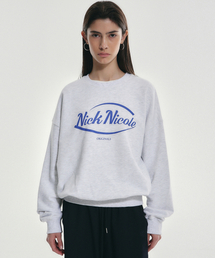 NICOLE ORIGINALS SWEATSHIRT_MELANGE BLUE