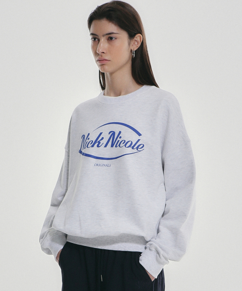 NICK&NICOLE(ニックアンドニコール)の「NICOLE ORIGINALS SWEATSHIRT_MELANGE BLUE(スウェット・レディース・その他・FREE)」の2枚目の写真