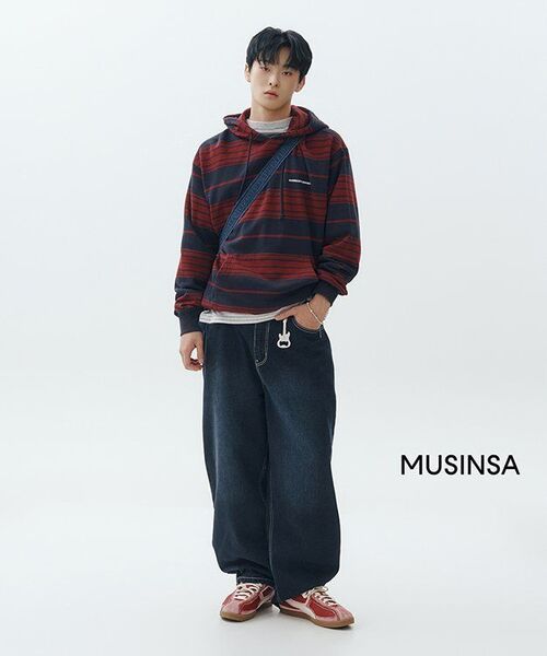 WKNDRS（ウィーキャンドース）の「STRIPED HOODIE (NAVY)（パーカー・レディース・その他・SMALL/MEDIUM/LARGE/X-LARGE）」の9枚目の写真