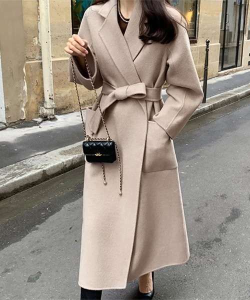 セール】ウエストベルト付きチェスターコート（チェスターコート