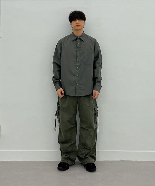 Millo Archive（ミロ アーカイブ）の「ガーメントウォッシュドシルエットパンツ [カーキグレー]（その他パンツ・メンズ・その他・MEDIUM/LARGE/X-LARGE）」の12枚目の写真