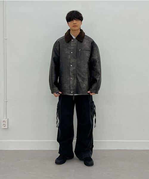 Millo Archive（ミロ アーカイブ）の「ガーメントウォッシュドシルエットパンツ [カーキグレー]（その他パンツ・メンズ・その他・MEDIUM/LARGE/X-LARGE）」の17枚目の写真