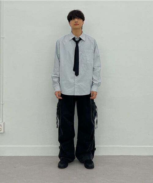 Millo Archive（ミロ アーカイブ）の「ガーメントウォッシュドシルエットパンツ [カーキグレー]（その他パンツ・メンズ・その他・MEDIUM/LARGE/X-LARGE）」の21枚目の写真