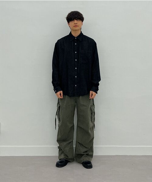 Millo Archive（ミロ アーカイブ）の「ガーメントウォッシュドシルエットパンツ [カーキグレー]（その他パンツ・メンズ・その他・MEDIUM/LARGE/X-LARGE）」の22枚目の写真