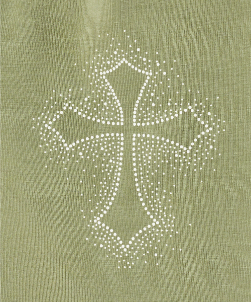 Midnight Move(ミッドナイトムーブ)の「ag cross t (khaki)(Tシャツ/カットソー・レディース・その他・FREE)」の3枚目の写真