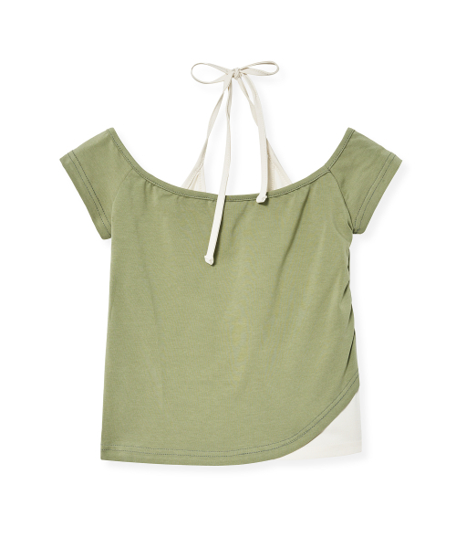 Midnight Move(ミッドナイトムーブ)の「ag cross t (khaki)(Tシャツ/カットソー・レディース・その他・FREE)」の4枚目の写真